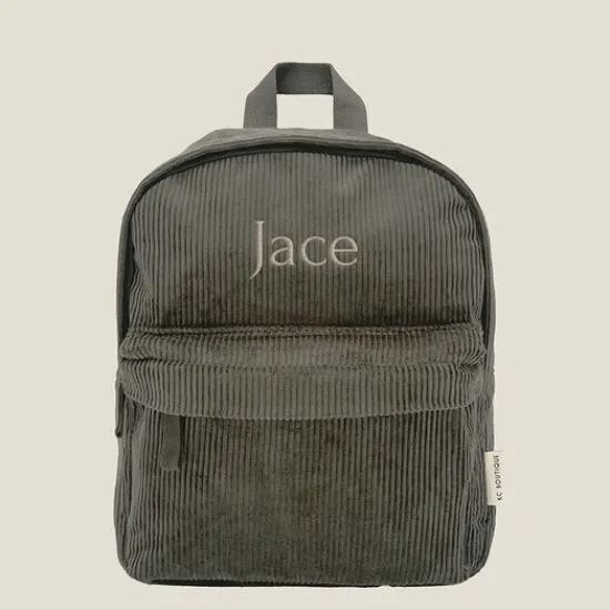 Kraamcadeau Kinderrugzak Corduroy Forest Green - KC Boutique