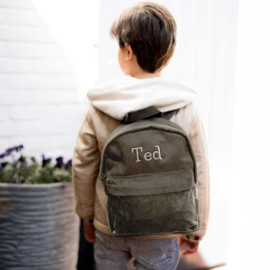 Kraamcadeau Kinderrugzak Corduroy Forest Green - KC Boutique