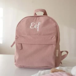 Kraamcadeau Kinderrugzak Corduroy Soft Pink - KC Boutique