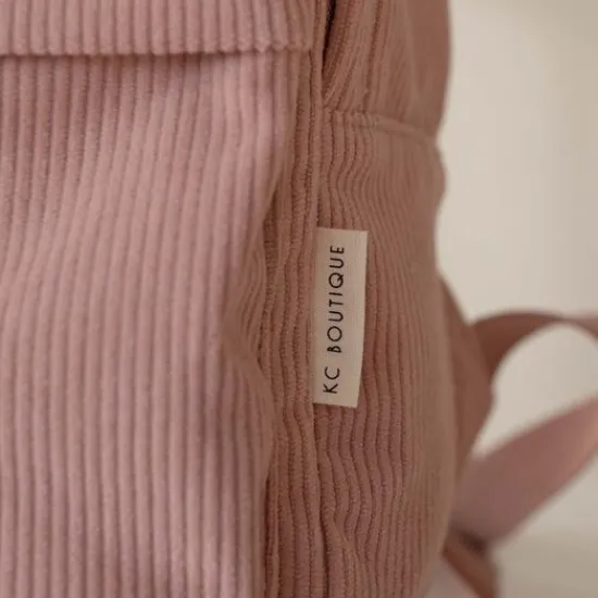 Kraamcadeau Kinderrugzak Corduroy Soft Pink - KC Boutique