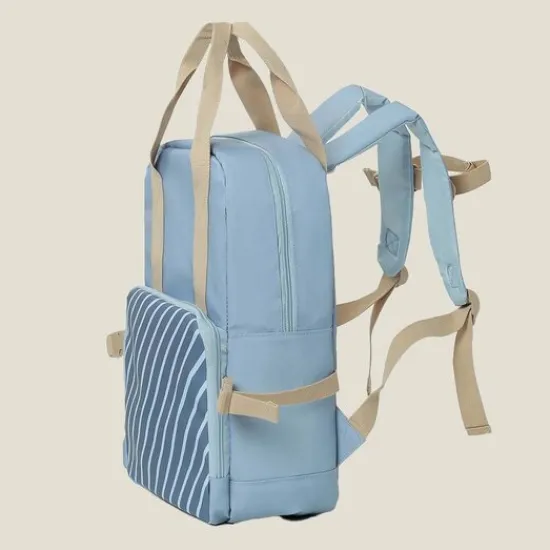 Kraamcadeau Kinderrugzak Stripes Blue