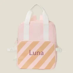 Kraamcadeau Kinderrugzak Stripes Pink