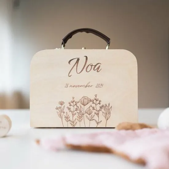 Kraamcadeau Box Tweeling - Koffertjes