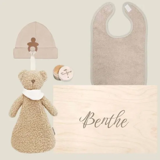 Kraamcadeau set met naam - tandendoosje
