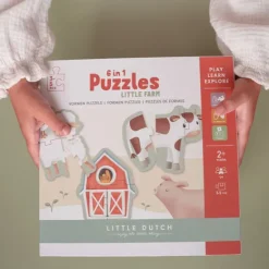 Kraamcadeau Legpuzzel 6 in 1- Little Dutch