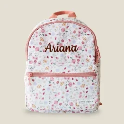 Kraamcadeau Little Dutch rugzak met naam - Bloemen