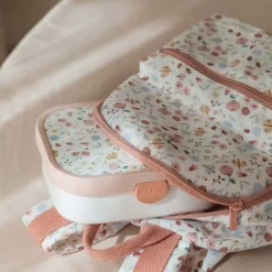 Kraamcadeau Little Dutch rugzak met naam - Bloemen