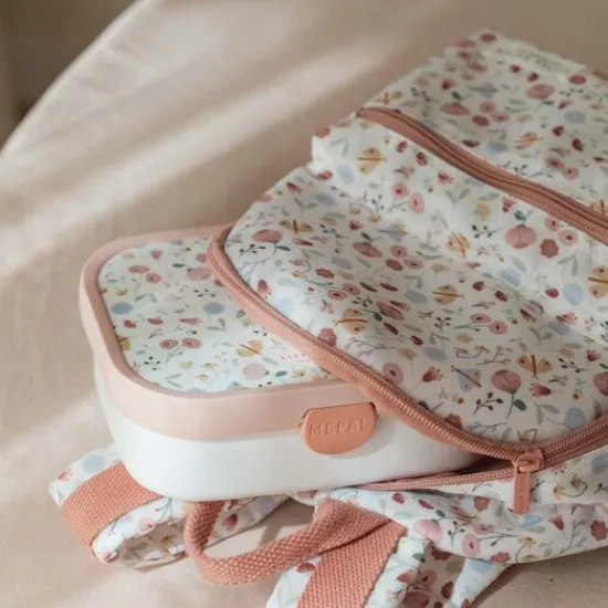 Kraamcadeau Little Dutch rugzak met naam - Bloemen