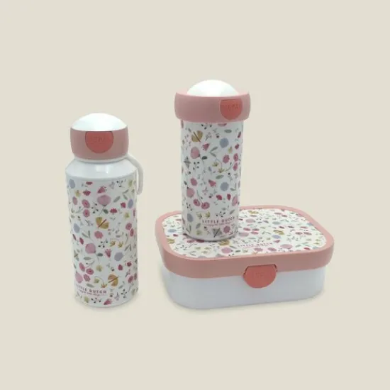 Kraamcadeau Little Dutch rugzak met naam - Bloemen