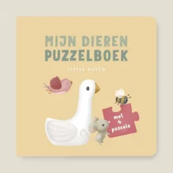 Kraamcadeau Mijn dieren puzzelboek - Little Dutch