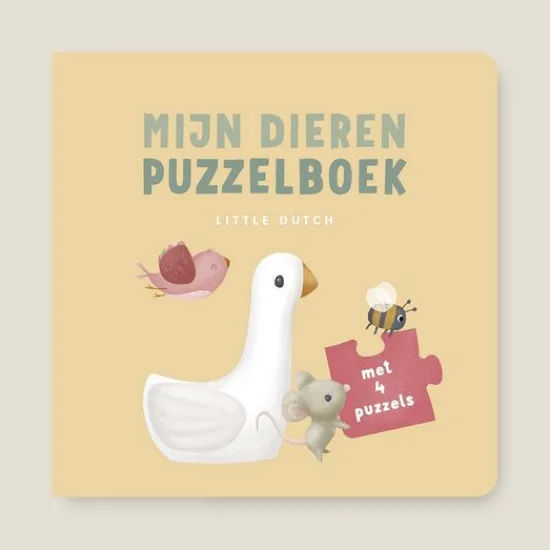 Kraamcadeau Mijn dieren puzzelboek - Little Dutch