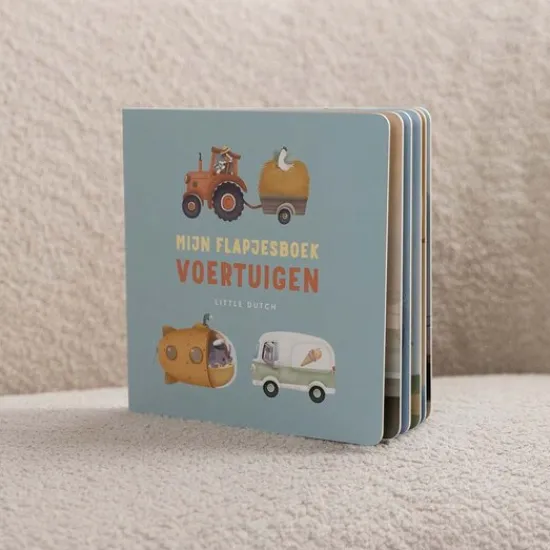 Kraamcadeau Mijn flapjesboek - Voertuigen - Little Dutch
