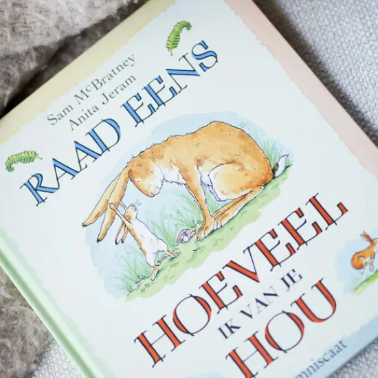Kraamcadeau Raad eens hoeveel ik van je hou