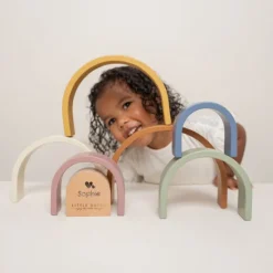 Kraamcadeau Regenboogstapelaar - Little Dutch