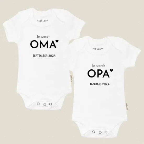 Kraamcadeau Romper - Jullie worden Opa & Oma