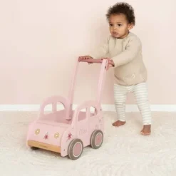 Kraamcadeau Roze Loopwagen -Little Dutch