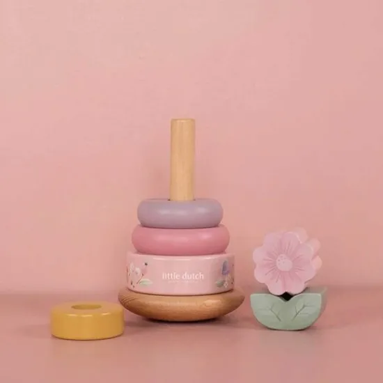 Kraamcadeau Tuimelstapelaar met naam - Little Dutch