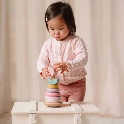 Kraamcadeau Tuimelstapelaar met naam - Little Dutch