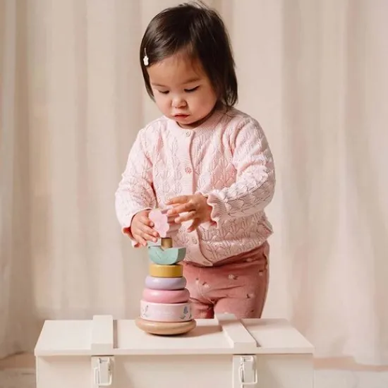 Kraamcadeau Tuimelstapelaar met naam - Little Dutch