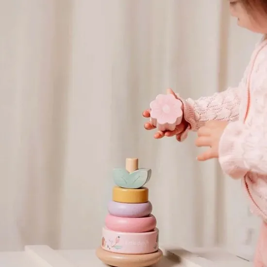 Kraamcadeau Tuimelstapelaar met naam - Little Dutch