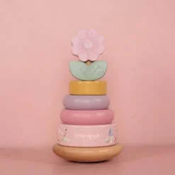 Kraamcadeau Tuimelstapelaar met naam - Little Dutch