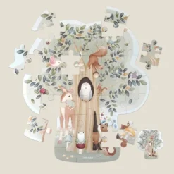 Kraamcadeau Vloerpuzzel &ndash; Forest Friends - Little Dutch