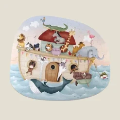 Kraamcadeau Vloerpuzzel &ndash; Noah's Ark - Little Dutch